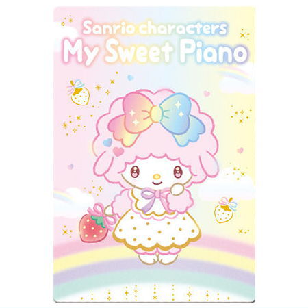 Sanrio Characters Wafer 10 Ichigo Shinbun 50th anniversary Minnade Oiwai [15.My Sweet Piano (50th)(Character card)]