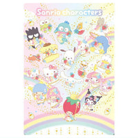 Sanrio Characters Wafer 10 Ichigo Shinbun 50th anniversary Minnade Oiwai [21.Gathering (50th)(Character card)]