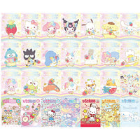 Sanrio Characters Wafer 10 Ichigo Shinbun 50th anniversary Minnade Oiwai [Character card 28 type set (1-28)]