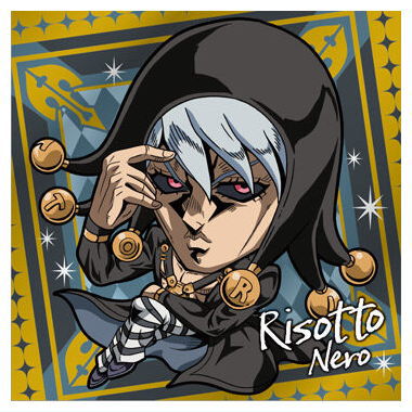 Niforamtion JoJo's Bizarre Adventure Seal Wafer Golden Wind Episodio01 [13.Risotto Nero (rare)]