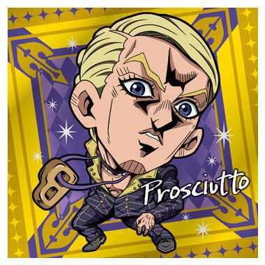 Niforamtion JoJo's Bizarre Adventure Seal Wafer Golden Wind Episodio01 [16.Prosciutto (rare)]