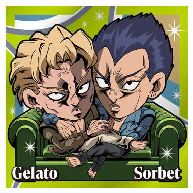Niforamtion JoJo's Bizarre Adventure Seal Wafer Golden Wind Episodio01 [20.Sorbet and Gelato (normal)]