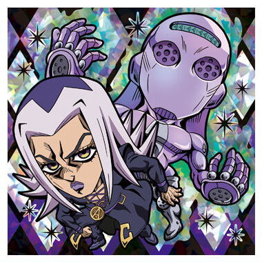 Niforamtion JoJo's Bizarre Adventure Seal Wafer Golden Wind Episodio01 [23.Leone Abbacchio/M.B (super rare)]
