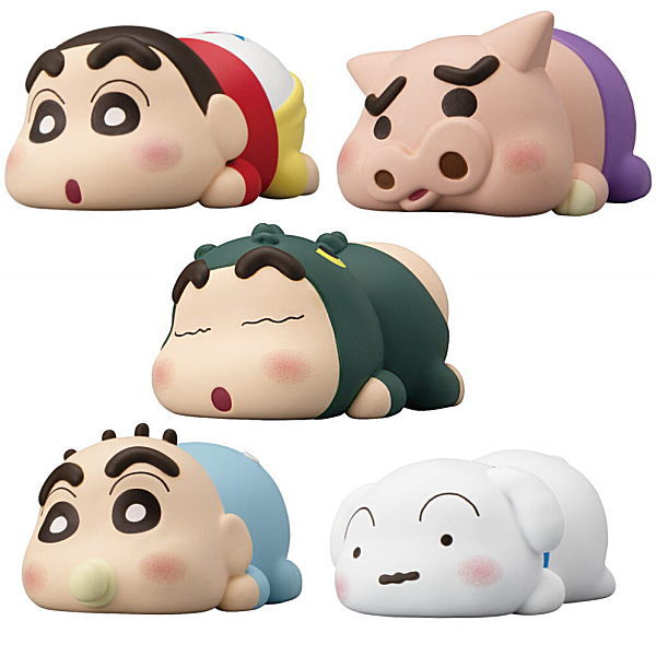 Mocchiri Kororin Crayon Shin-chan [Assorted 5 type set (1.Shin-chan/2.Buriburizaemon/3.Shin-chan (Shirimarudashi)/5.Baby Shin-chan/6.Shiro)]