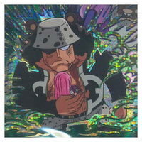 Niforamtion ONE PIECE Pirate Sticker Wafer LOG.12 [3.Bartholomew Kuma (Super Grand Rare)]