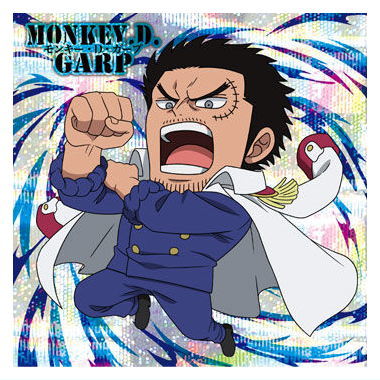 Niforamtion ONE PIECE Pirate Sticker Wafer LOG.12 [7.Monkey D. Garp (Grand Rare)]