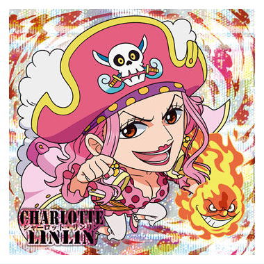 Niforamtion ONE PIECE Pirate Sticker Wafer LOG.12 [10.Charlotte Linlin (Grand Rare)]