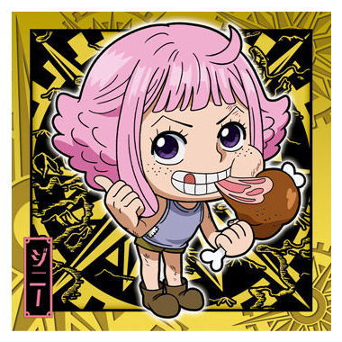 Niforamtion ONE PIECE Pirate Sticker Wafer LOG.12 [17.Ginny (Rare)]