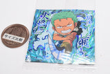 Niforamtion ONE PIECE Pirate Sticker Wafer LOG.12 [18.Roronoa Zoro (Super Grand Rare)]