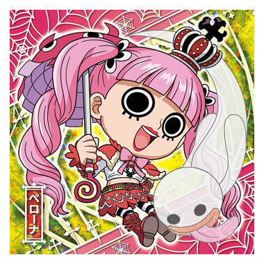 Niforamtion ONE PIECE Pirate Sticker Wafer LOG.12 [27.Perona (Super Rare)]