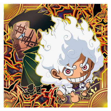 Niforamtion ONE PIECE Pirate Sticker Wafer LOG.12 [30.Monkey D. Luffy/ Monkey D. Dragon (Special)]