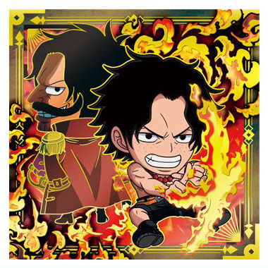 Niforamtion ONE PIECE Pirate Sticker Wafer LOG.12 [31.Portgas D. Ace/ Gol D. Roger (Special)]
