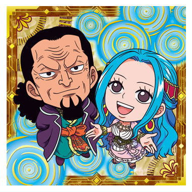 Niforamtion ONE PIECE Pirate Sticker Wafer LOG.12 [34.Nefertari Vivi/ Nefertari Cobra (Special)]