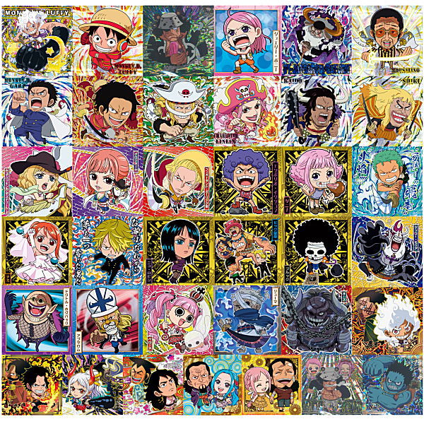 Niforamtion ONE PIECE Pirate Sticker Wafer LOG.12 [Assorted 37 type set (Parallel 3 types are NOT including)]