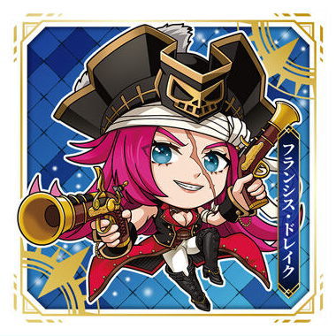 Niforamtion Fate/Grand Order Sticker Wafer [12.Rider/ Francis Drake (N)]
