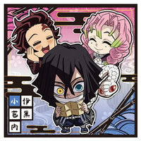 Niforamtion Kimetsu no Yaiba Deformed Style Sticker Wafer Part.13 [11.Tanjirou & Mitsuri & Obanai (normal)]
