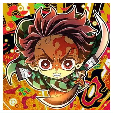 Niforamtion Kimetsu no Yaiba Deformed Style Sticker Wafer Part.13 [20.Tanjirou Kamado (kiwami rare)]