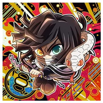 Niforamtion Kimetsu no Yaiba Deformed Style Sticker Wafer Part.13 [27.Obanai Iguro (kiwami rare)]