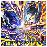 Ultraman seal wafer vol.5 [9.Urutoraman Toregia VS traman Taiga (Ultra Rare)]