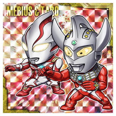 Ultraman seal wafer vol.5 [19.Ultraman Mebius & Ultraman Taro (Super Rare)]