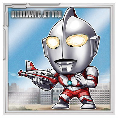 Ultraman seal wafer vol.5 [22.Ultraman & Jet VTOL (Normal)]