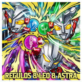 Ultraman seal wafer vol.5 [26.Astra & Ultraman Regulos & Ultraman Leo (Ultra Rare)]