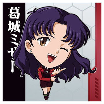 Niforamtion Neon Genesis EVANGELION Sticker Wafer Completion Plan [6.Misato Katsuragi (Normal)]