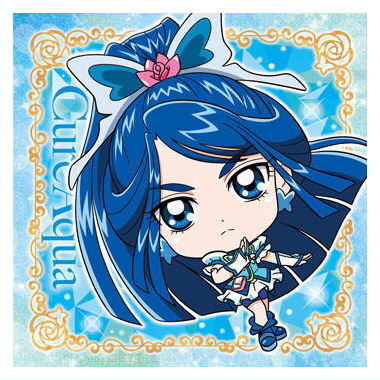 Niforamtion PreCure All Stars Sticker Wafer Part.2 [5.Cure Aqua (Rare)]