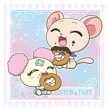 Niforamtion PreCure All Stars Sticker Wafer Part.2 [15.Chiffon & Tarte (Normal)]