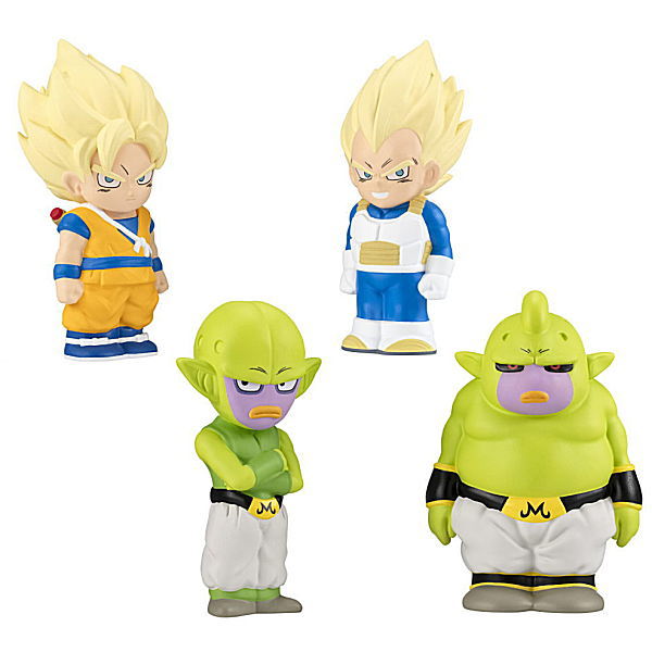 Sofbits Dragon Ball Part.2 [Assorted 4 type set (1.Super Saiyan Son Gokou (mini)/2.Super Saiyan Vegeta (mini)/3.Majin Kuu/4.Majin Duu)]