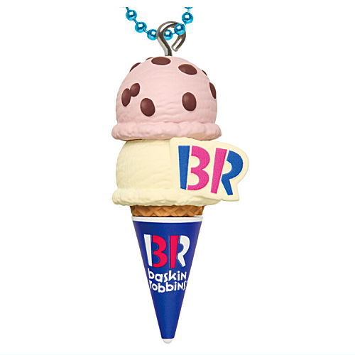 Baskin Robbins Ice Cream Mascot Gummy Part.2 [4.Dainagon Azuki Vanilla (Double Cone)]