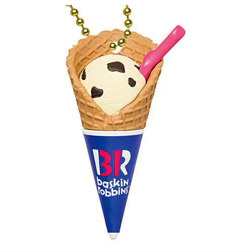 Baskin Robbins Ice Cream Mascot Gummy Part.2 [6.Cookie'n Cream (Waffle Cone)]