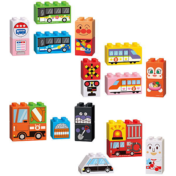 Block Lab Anpanman and Vehicle Go! [All 4 type set (Full Complete)]