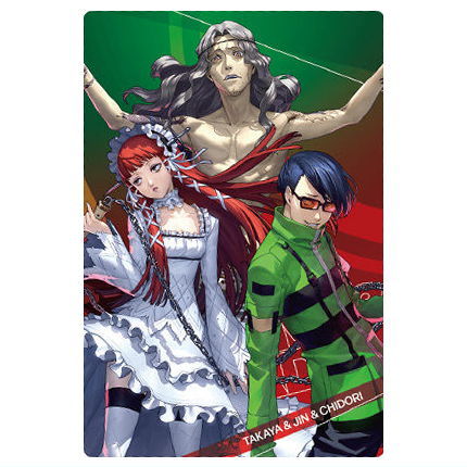 Persona Series Wafer Part.2 P3R & P4G & P5R [5.Takaya & Jin & Chidori (Character Card)(P3R)]