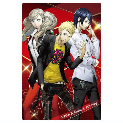 Persona Series Wafer Part.2 P3R & P4G & P5R [16.Ryuji & Ann & Yusuke (Character Card)(P5R)]