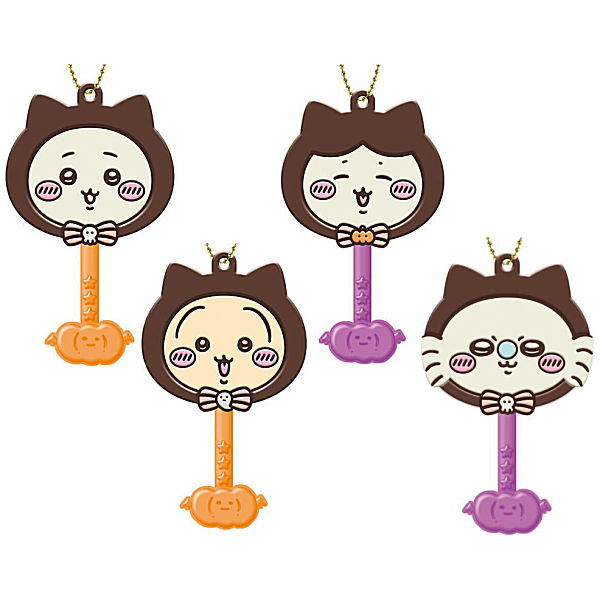 Lollipop Choco Charm Chiikawa Minnadekuroneko [Assorted 4 type set (1.Chiikawa/2.Hachiware/3.Usagi/4.Momonga)]