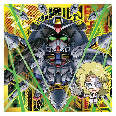 Niforamtion Mobile Suit Gundam Sticker Wafer vol.4 Freedom of Space [11.Providence Gundam & Rau Le Creuset (ultra rare)]