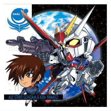 Niforamtion Mobile Suit Gundam Sticker Wafer vol.4 Freedom of Space [18.Aile Strike Gundam & Kira Yamato (normal)]