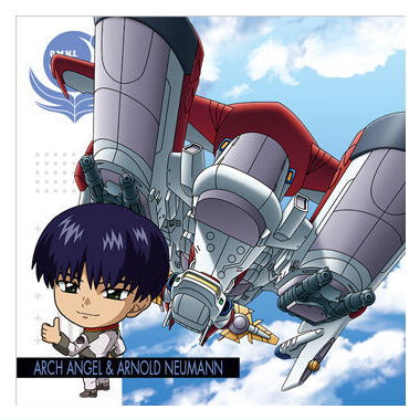 Niforamtion Mobile Suit Gundam Sticker Wafer vol.4 Freedom of Space [22.Archangel & Arnold Neumann (normal)]
