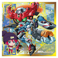 Niforamtion Mobile Suit Gundam Sticker Wafer vol.4 Freedom of Space [23.GQuuuuuuX & Machu (ultra rare)]