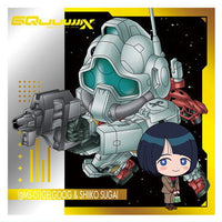 Niforamtion Mobile Suit Gundam Sticker Wafer vol.4 Freedom of Space [28.Gelgoog Sugai (GQ) & Shiiko Sugai (rare)]