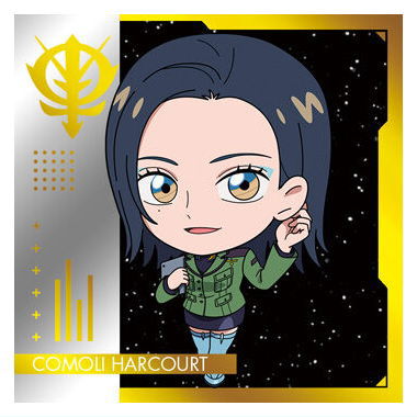 Niforamtion Mobile Suit Gundam Sticker Wafer vol.4 Freedom of Space [29.Comoli Harcourt (rare)]
