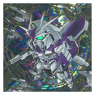 Niforamtion Mobile Suit Gundam Sticker Wafer vol.4 Freedom of Space [33.Secret 1: Hi-Nu Gundam]