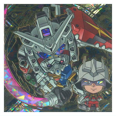 Niforamtion Mobile Suit Gundam Sticker Wafer vol.4 Freedom of Space [36.Secret 4: White Gundam & Char Aznable]