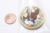 The Bear's School embroidery can badge with biscuit [1.The Bear's School (Wreath A)]