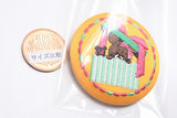 The Bear's School embroidery can badge with biscuit [6.Present for Me (Present)]