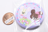 The Bear's School embroidery can badge with biscuit [7.Present for Me (Jackie & David)]
