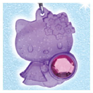Sanrio Characters Kirakkira Pendant [4.Hello Kitty (Light Purple Glitter)]