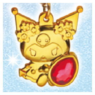 Sanrio Characters Kirakkira Pendant [9.Kuromi (Gold Plated)]