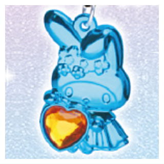 Sanrio Characters Kirakkira Pendant [18.My Melody (Light Blue Plated)]